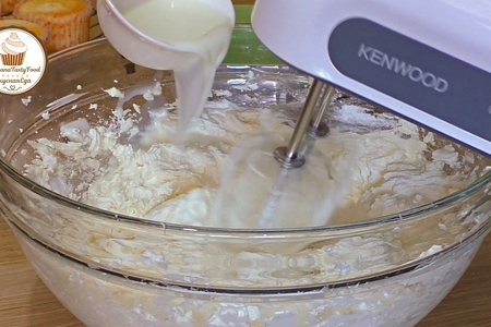 Ванильные капкейки (кексы) с масляным кремом: шаг 2