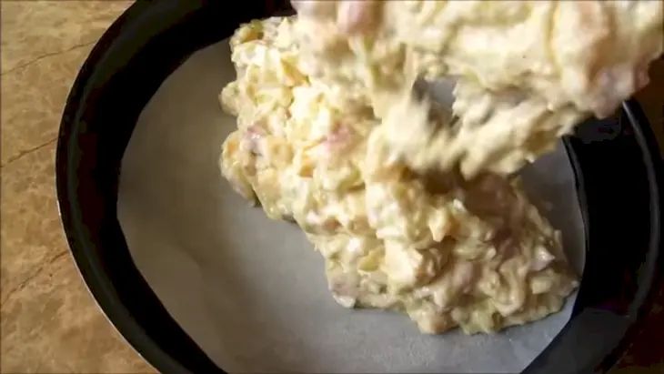 Купеческий пирог с кабачком, картошкой и грудинкой: шаг 6