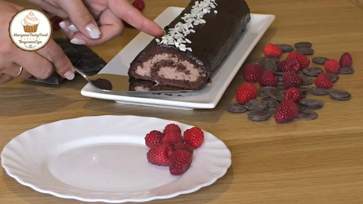Чешский шоколадный рулет с масляным кремом: шаг 1