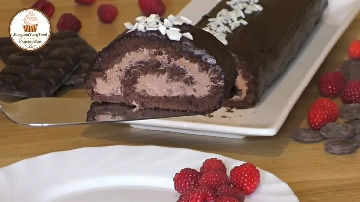Чешский шоколадный рулет с масляным кремом: шаг 2