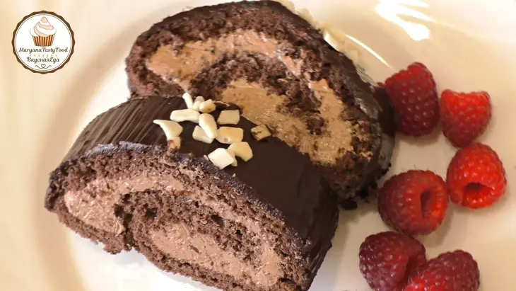 Чешский шоколадный рулет с масляным кремом: шаг 3