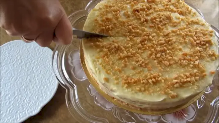 Домашний медовый торт с творожным, заварным кремом: шаг 5