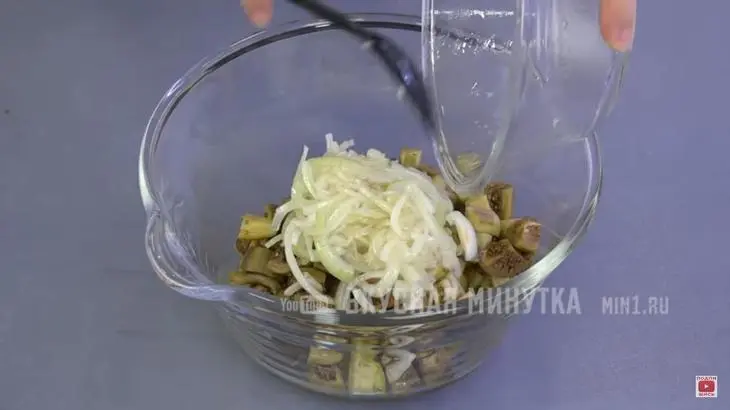 Лучшая закусочка к мясу! маринованные баклажаны!: шаг 3