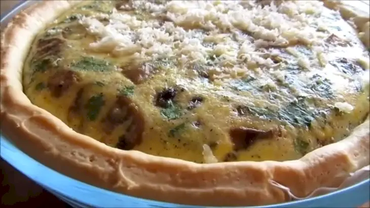 Пирог с сердечками и грибами: шаг 5