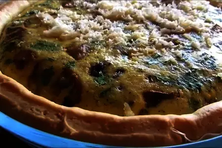 Пирог с сердечками и грибами: шаг 5