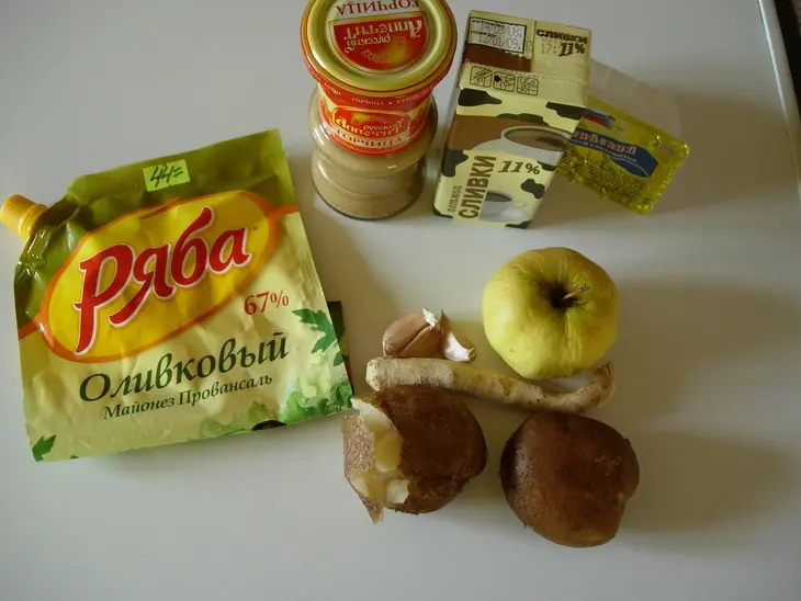 Картофельно-куриное суфле с пикантным соусом.: шаг 6