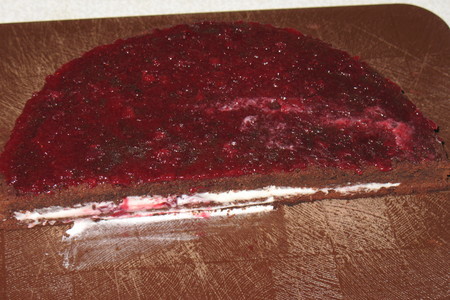 Шоколадный пирог с имбирем и тортик из него.: шаг 8