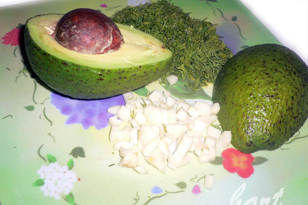 Крем из авокадо и печени трески: шаг 2