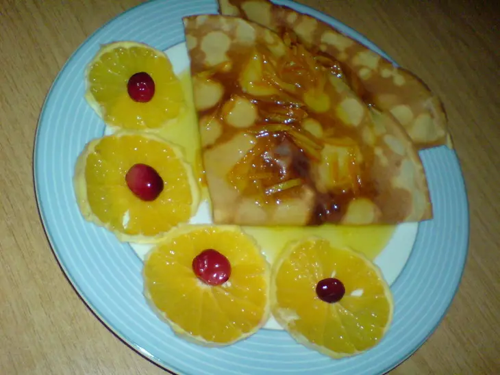 Омлеты с апельсинами( crepes): шаг 8