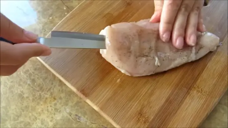 Фаршированная куриная грудка: шаг 3
