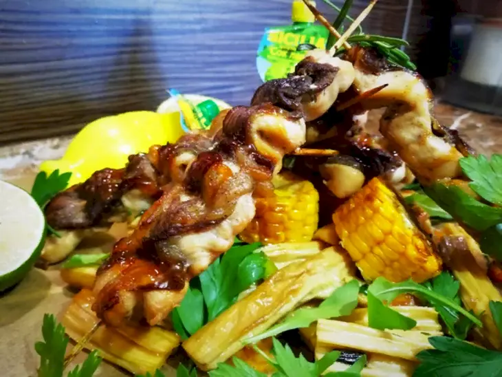 Сицилийские шашлычки из курицы и бекона: шаг 19