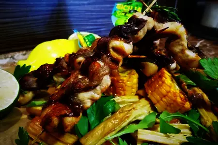 Сицилийские шашлычки из курицы и бекона: шаг 19