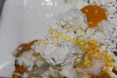 Творожные вафли со злаками: шаг 1