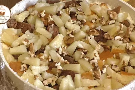 Торт "панчо" с ананасами: шаг 3