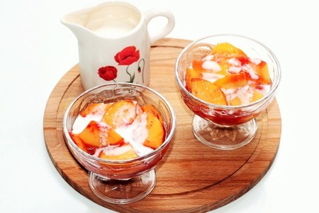 Персиковые дольки с йогуртом: шаг 6