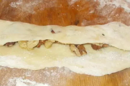 Булочки с корицей и орехами: шаг 3