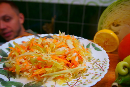 Лимонный салатик из свежей белокочанной капусты: шаг 8
