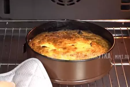 Творожный ванильный десерт (пирог без муки): шаг 4