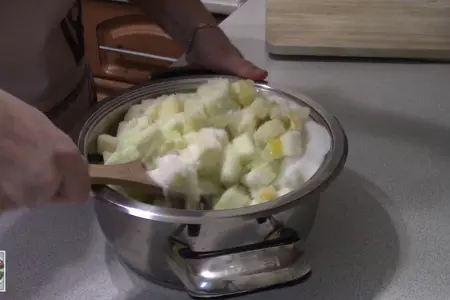 Янтарно-золотистое, ароматное и очень вкусное варенье из кабачков! готовлю каждый год!: шаг 4