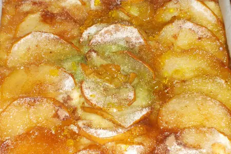 Творожный пирог с яблоками и корицей: шаг 6