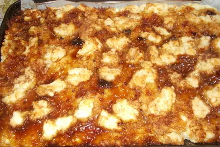 Творожный пирог с вареньем и корицей: шаг 3