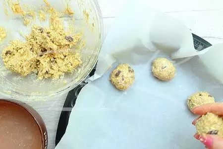 Овсяное печенье с изюмом из овсяных хлопьев: шаг 5