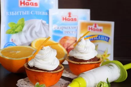 Шоколадные кексы в апельсиновой кожуре: шаг 7