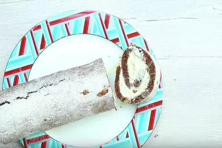 Морковный рулет с кремом из маскарпоне: шаг 8