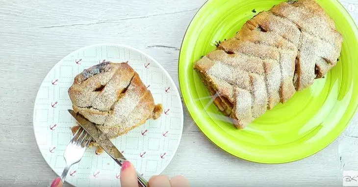 Яблочный штрудель самый вкусный в мире и самый красивый: шаг 6