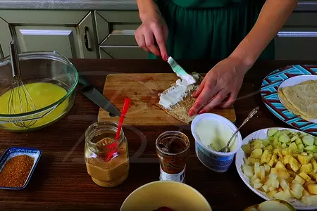 Французский тост из лаваша 4 самые вкусные начинки: шаг 2