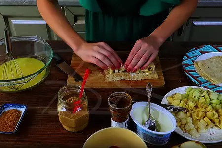 Французский тост из лаваша 4 самые вкусные начинки: шаг 3