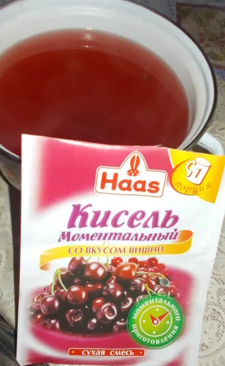 Кисель вишневый: шаг 2