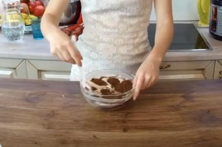 Черёмуховик со сливками и грушей: шаг 1