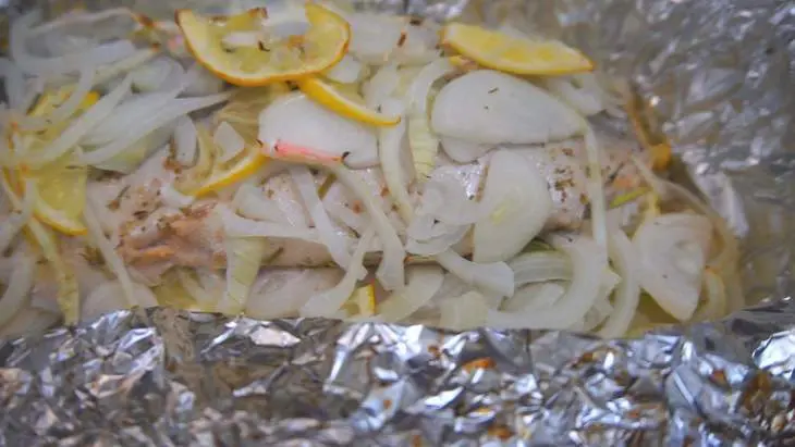 Рыба по-царски с овощами запеченная в духовке: шаг 7