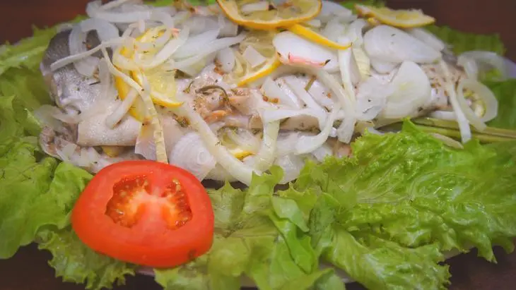 Рыба по-царски с овощами запеченная в духовке: шаг 8