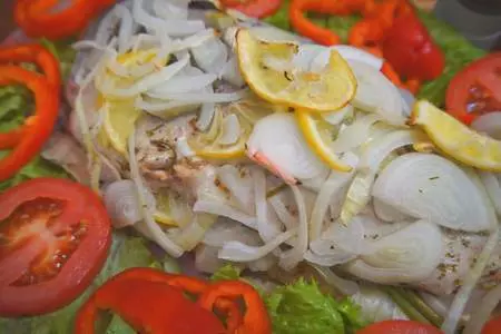 Рыба по-царски с овощами запеченная в духовке: шаг 9