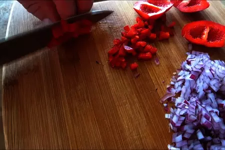 Салат с печенью и мандаринами: шаг 6