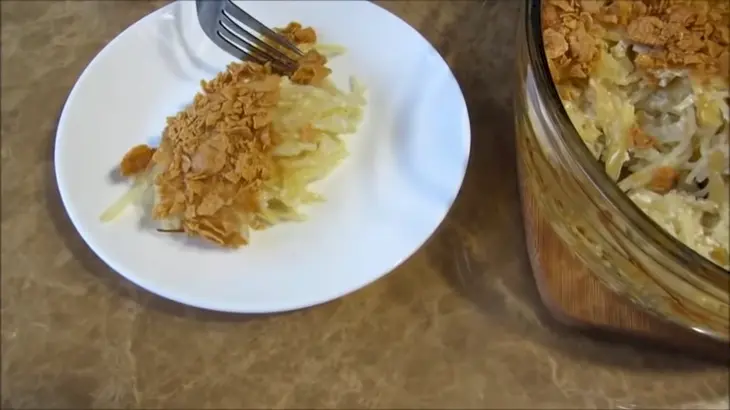 Посыпьте кукурузными хлопьями картофель / удивительное блюдо!: шаг 7