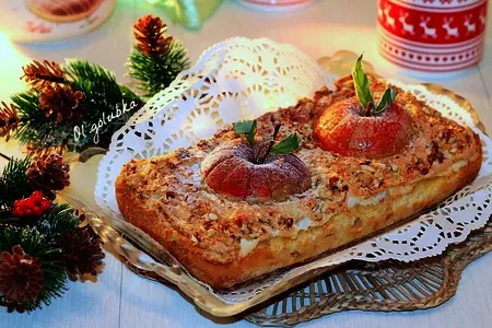 Двухслойный яблочный пирог с орешками: шаг 17