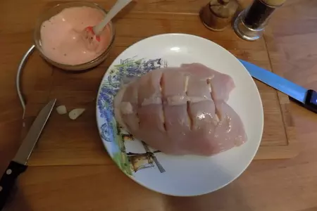 Куриная грудка с чёрными сухариками по - махеевски: шаг 2
