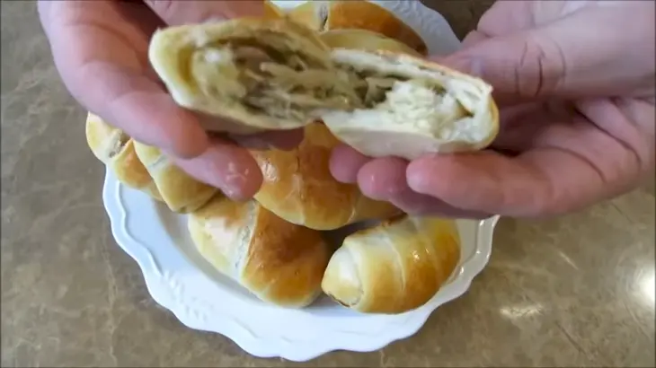Рогалики с капустой: шаг 9