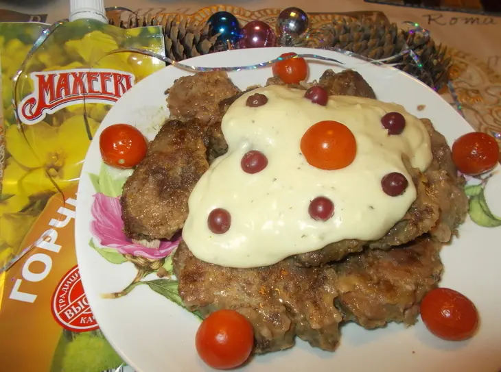Куриная печень с горчичным соусом: шаг 7