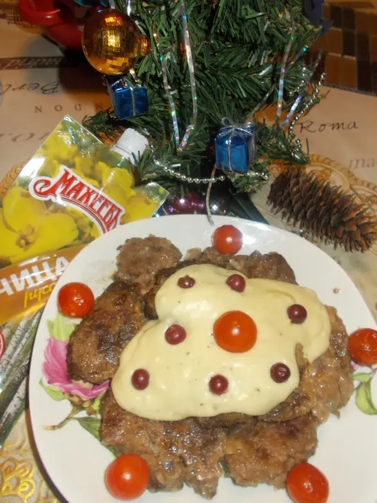 Куриная печень с горчичным соусом: шаг 8