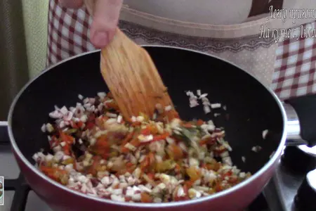 Фаршированные шампиньоны и картофель под соусом #постный ужин: шаг 3