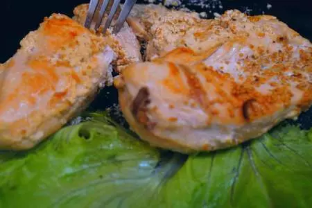 Горячая закуска из куриных грудок в сливках: шаг 5