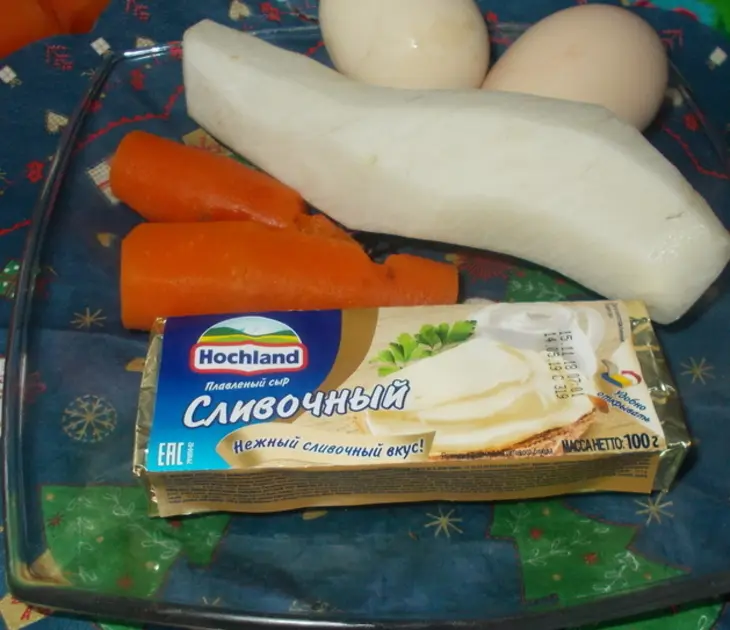 Закуска  "томаты  в снегу": шаг 2
