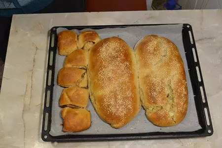 Пирог с рыбными консервами, тесто дрожжевое: шаг 2