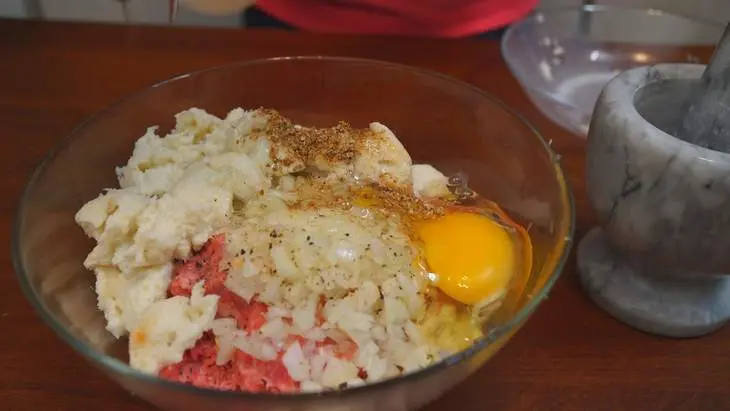 Горячая закуска с мясным фаршем и перцем: шаг 3