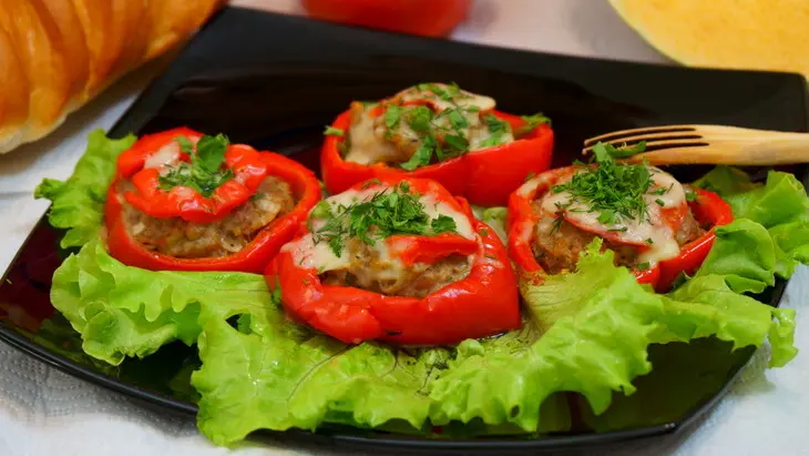 Горячая закуска с мясным фаршем и перцем: шаг 8