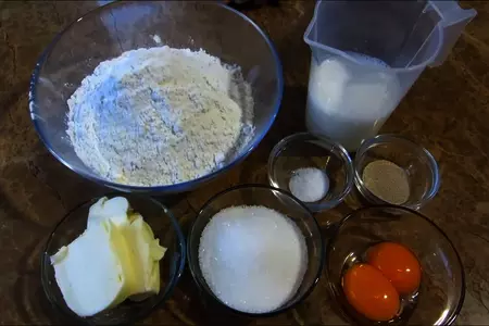 Булочки - снежки.: шаг 1